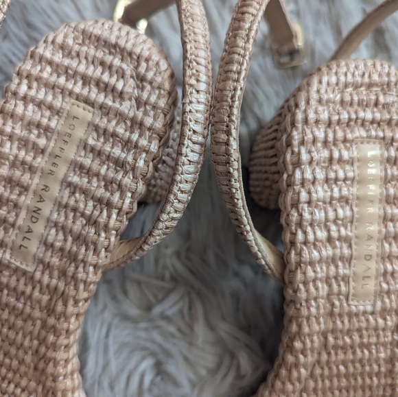 EUC Loeffler Randall Carmen Natural Bow Sandal - Picture 11 of 16